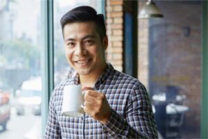 Cảm nhận anh Minh khi thử cà phê muối